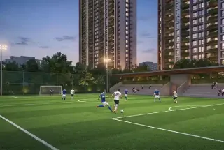 Football Ground at The Living Blueprint At Ganga Legends County